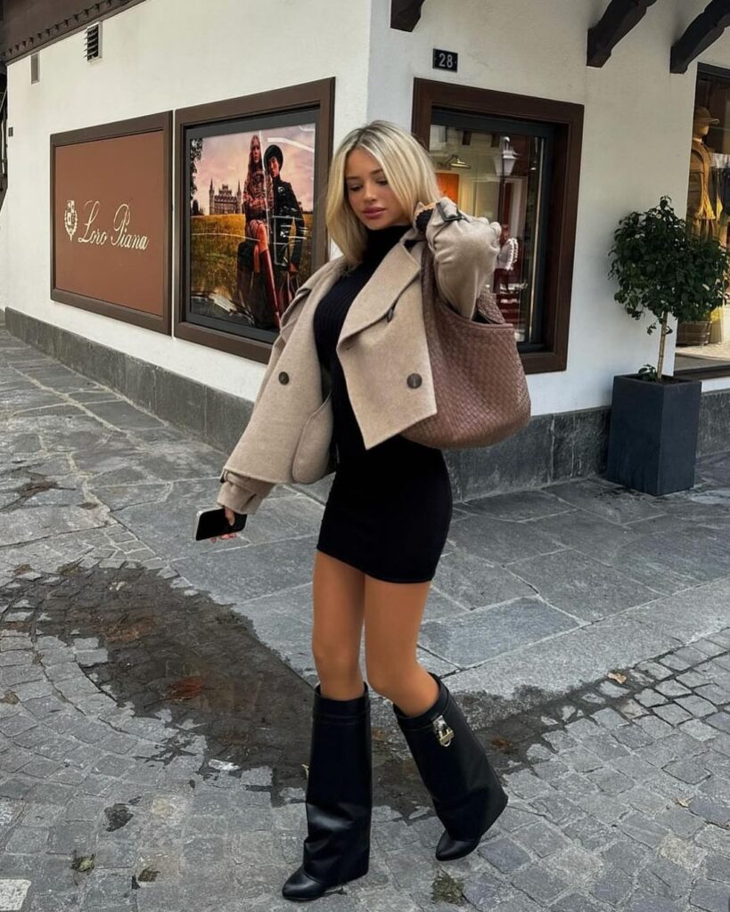 Knee High Boots Outfit Winter