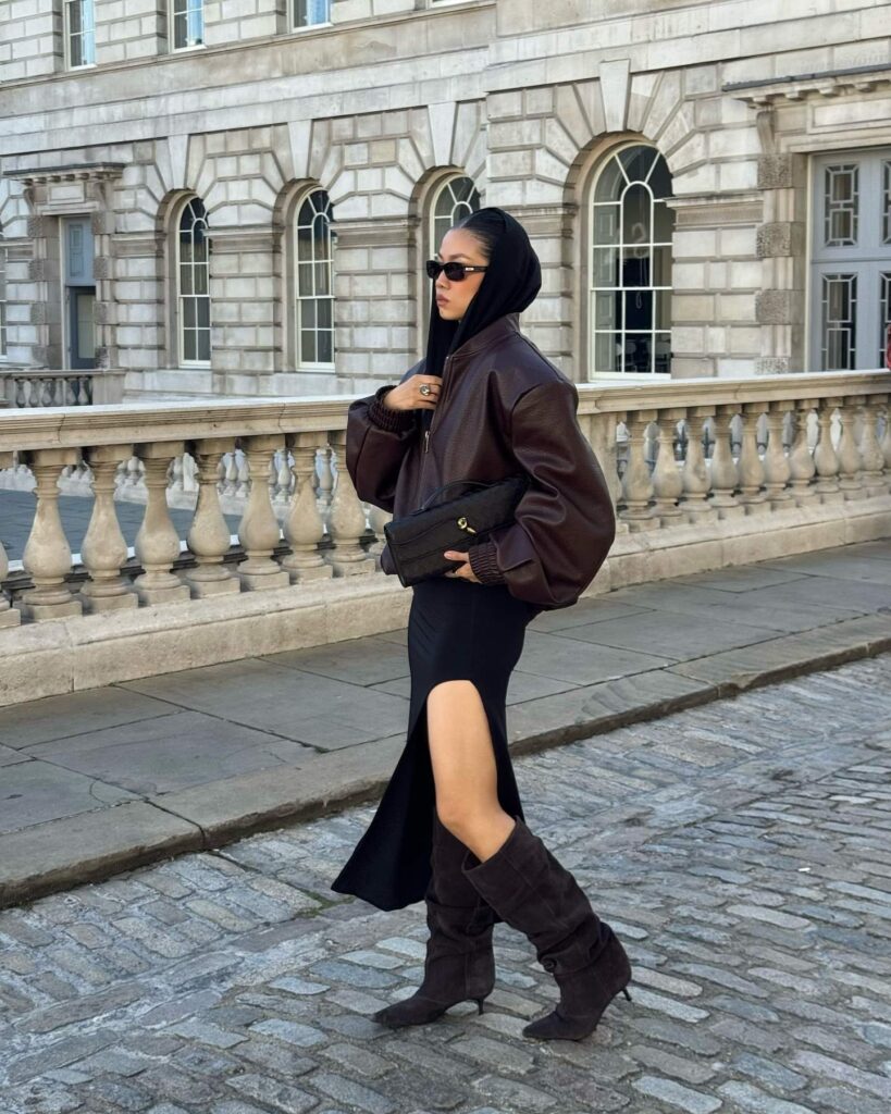 Knee High Boots Outfit Winter