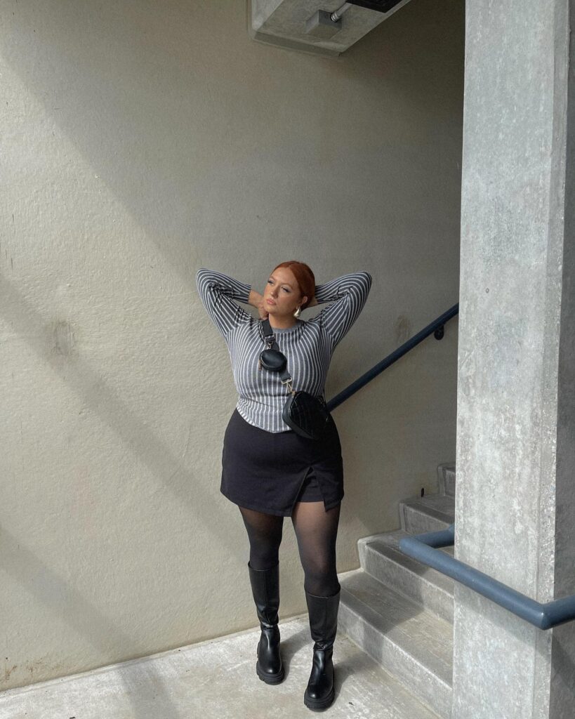 Knee High Boots Outfit Winter