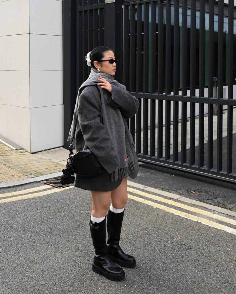 Knee High Boots Outfit Winter